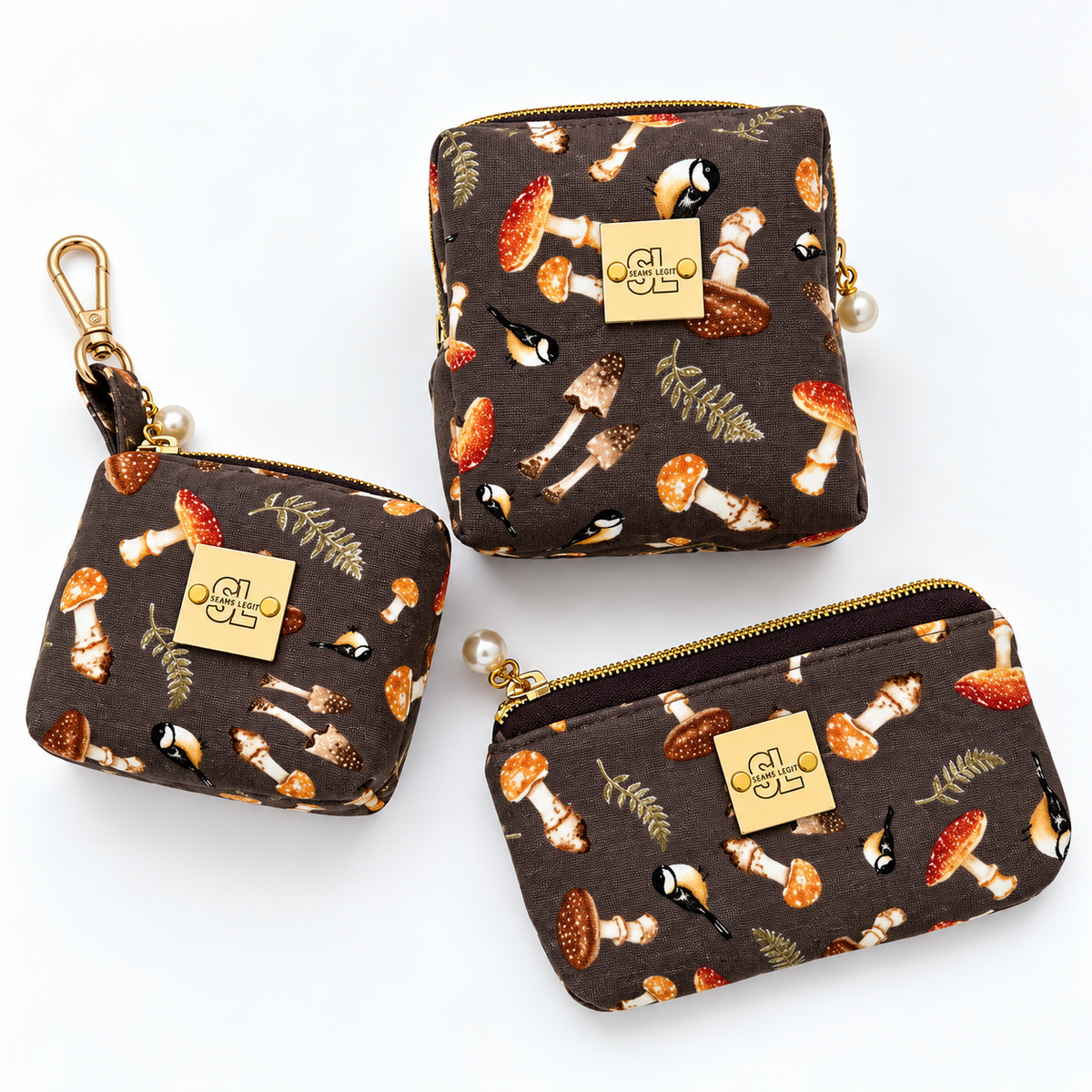The Fae's Foraging Kit – 3 Piece Pouch Set