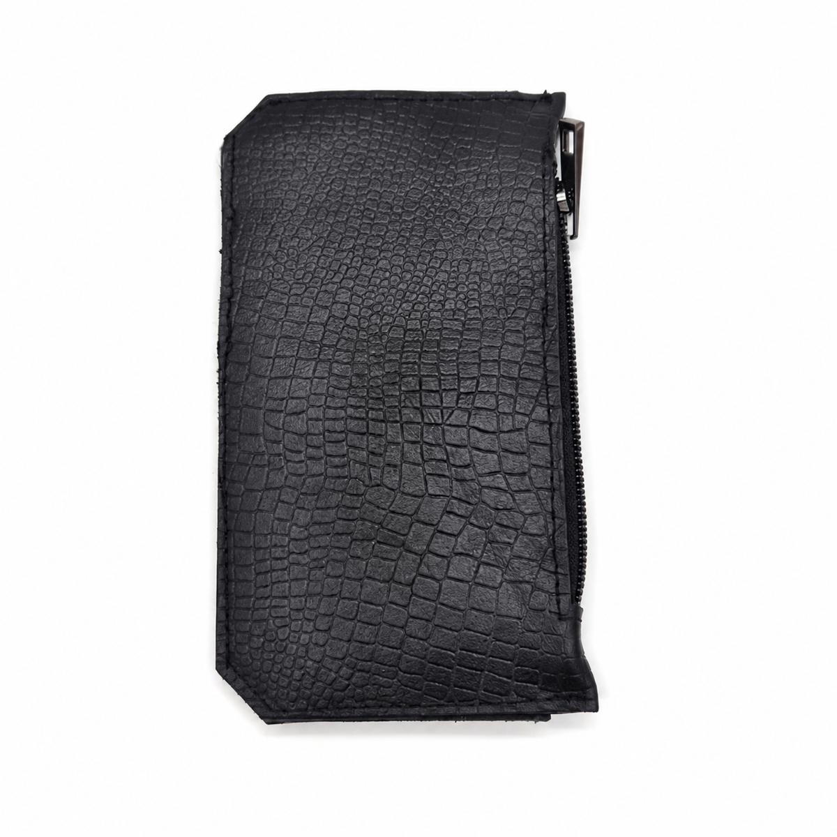Black Genuine Leather Mini Wallet