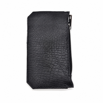 Black Genuine Leather Mini Wallet
