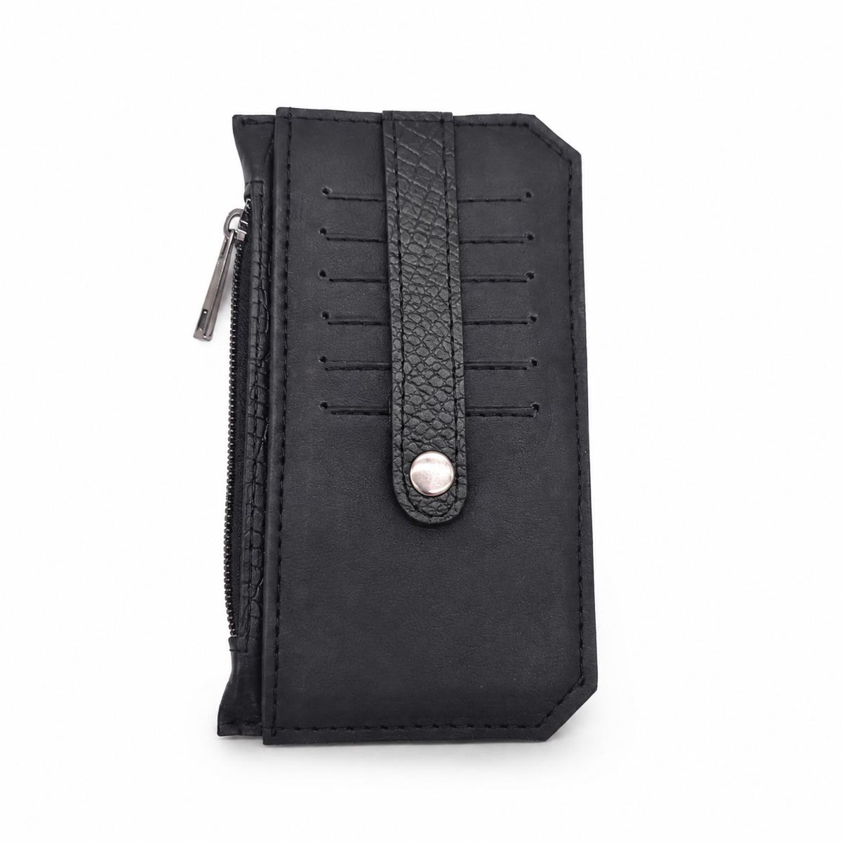 Black Genuine Leather Mini Wallet