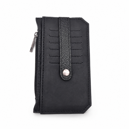 Black Genuine Leather Mini Wallet