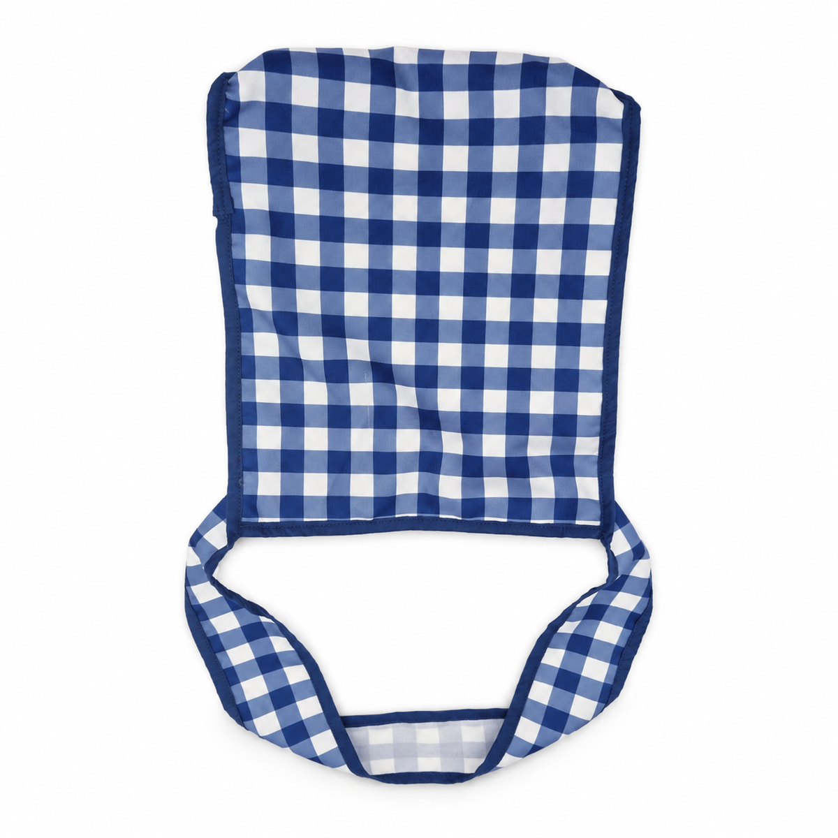 Blue Gingham Quick-Shop Tote