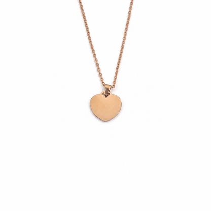 Personalised Rounded Heart Necklace