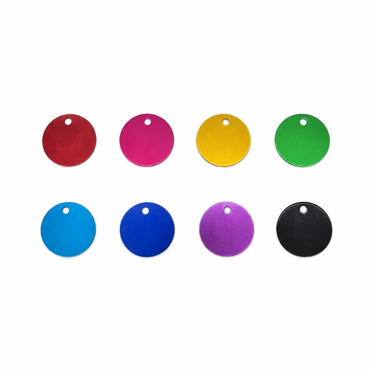 Personalised Coloured Dog Tag Circle – Tag Only (Copy)