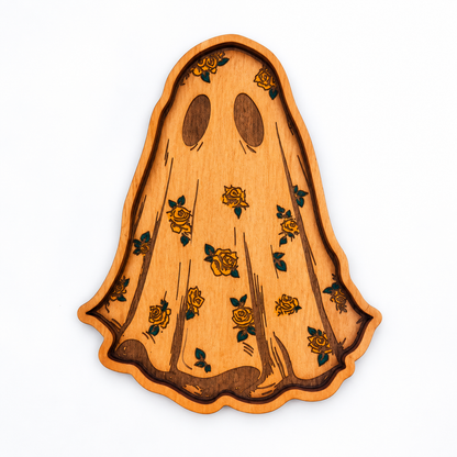 Floral Ghost Trinket Tray – Large