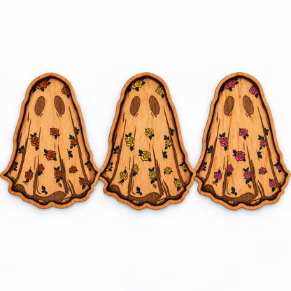 Floral Ghost Trinket Tray – Large
