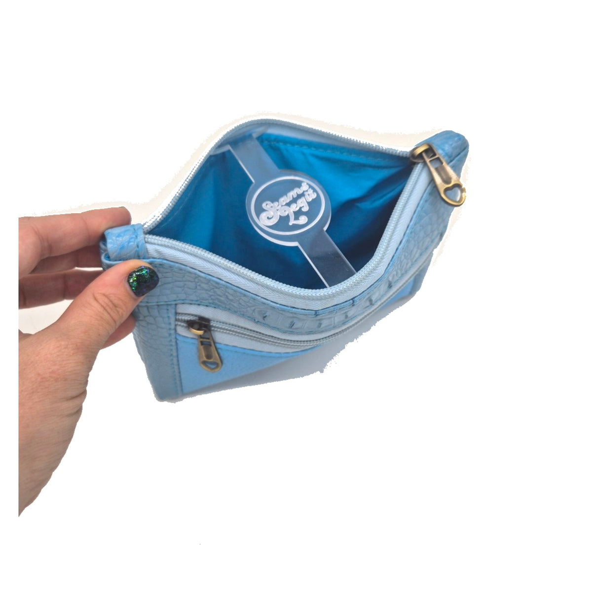 Blue Bayou Double-Zip Pouch
