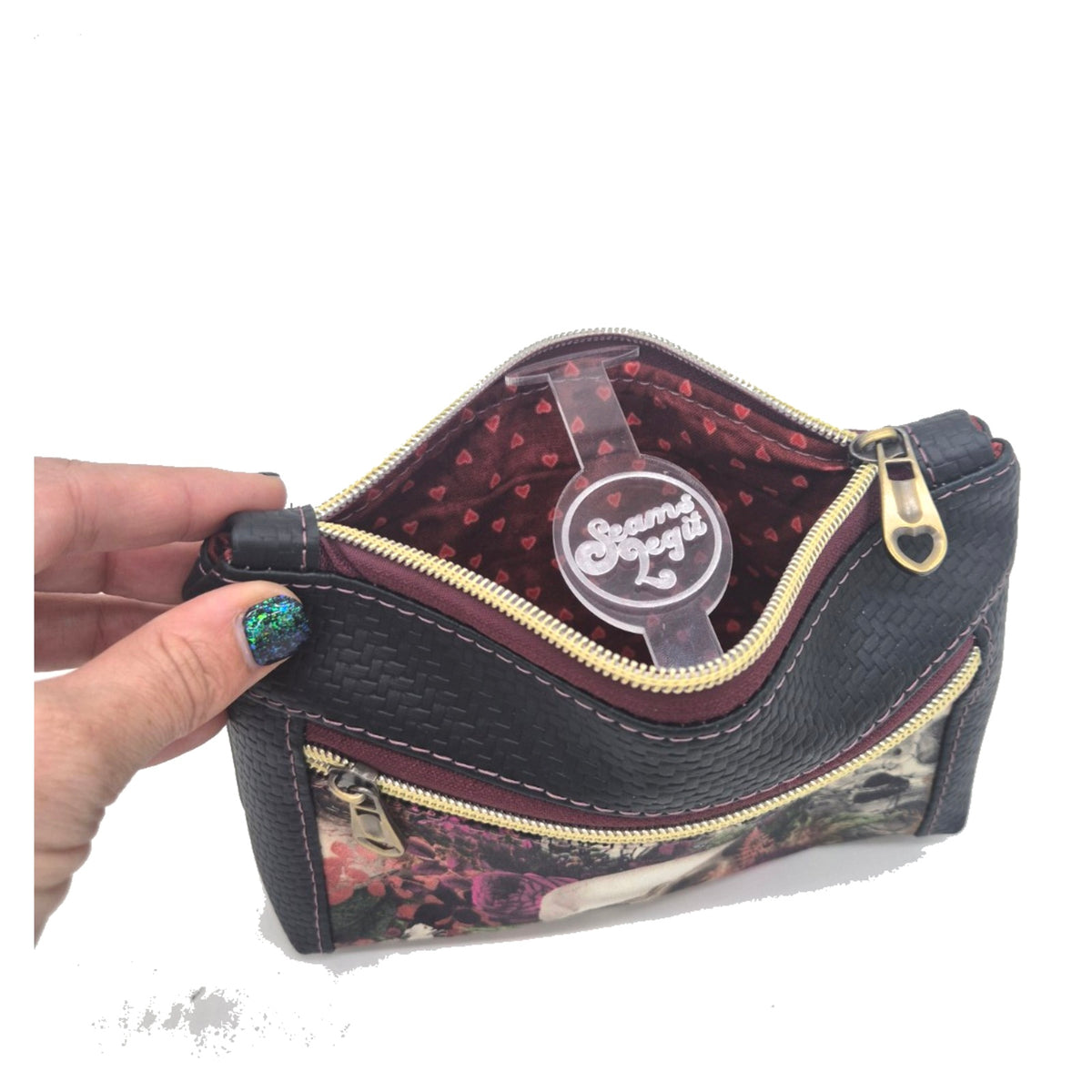 Grave Bloom Double-Zip Pouch