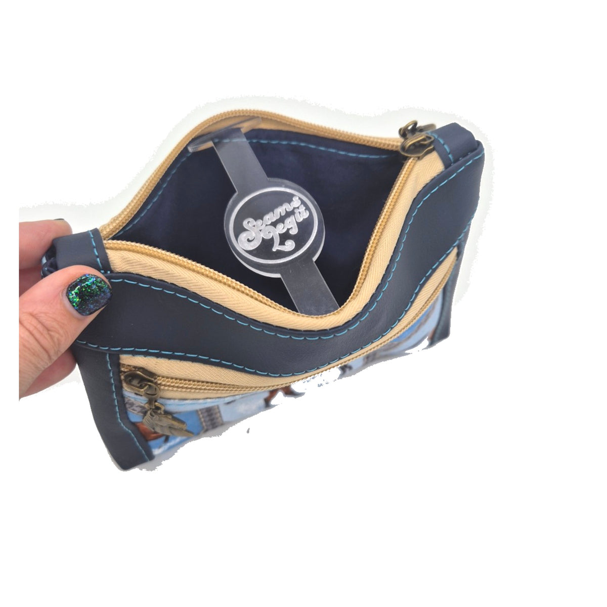 Midnight Gallop Glow-in-the-Dark Double-Zip Pouch