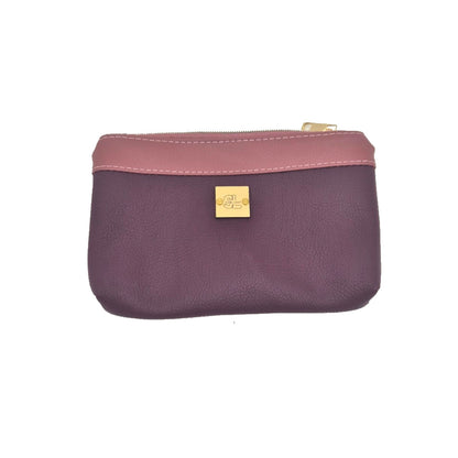Mulberry Bloom Double-Zip Pouch