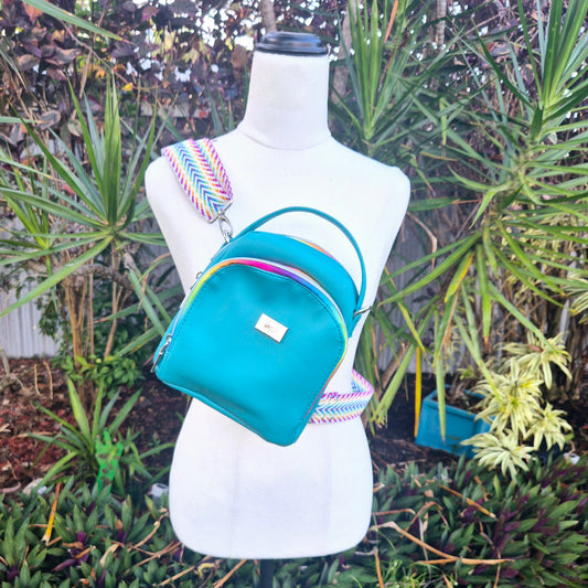 Turquoise Convertible Bag