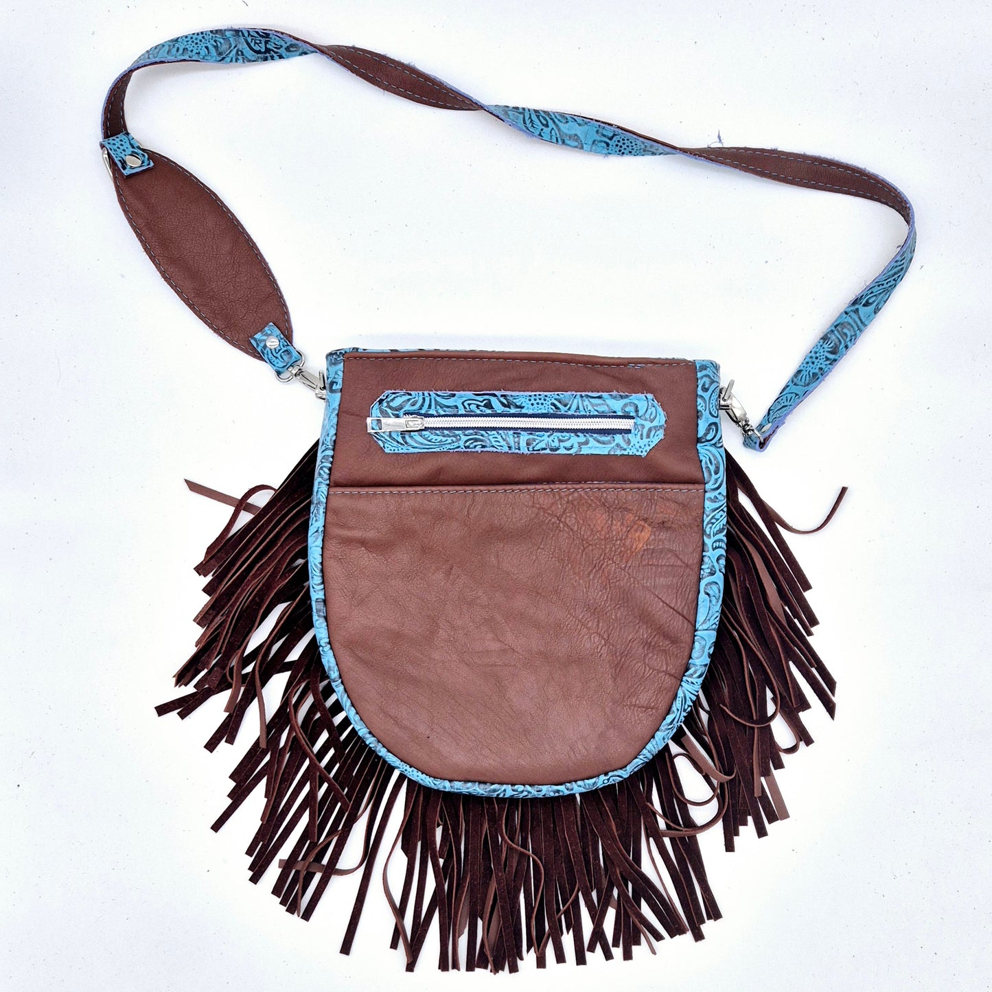 Leather Fringed Bag